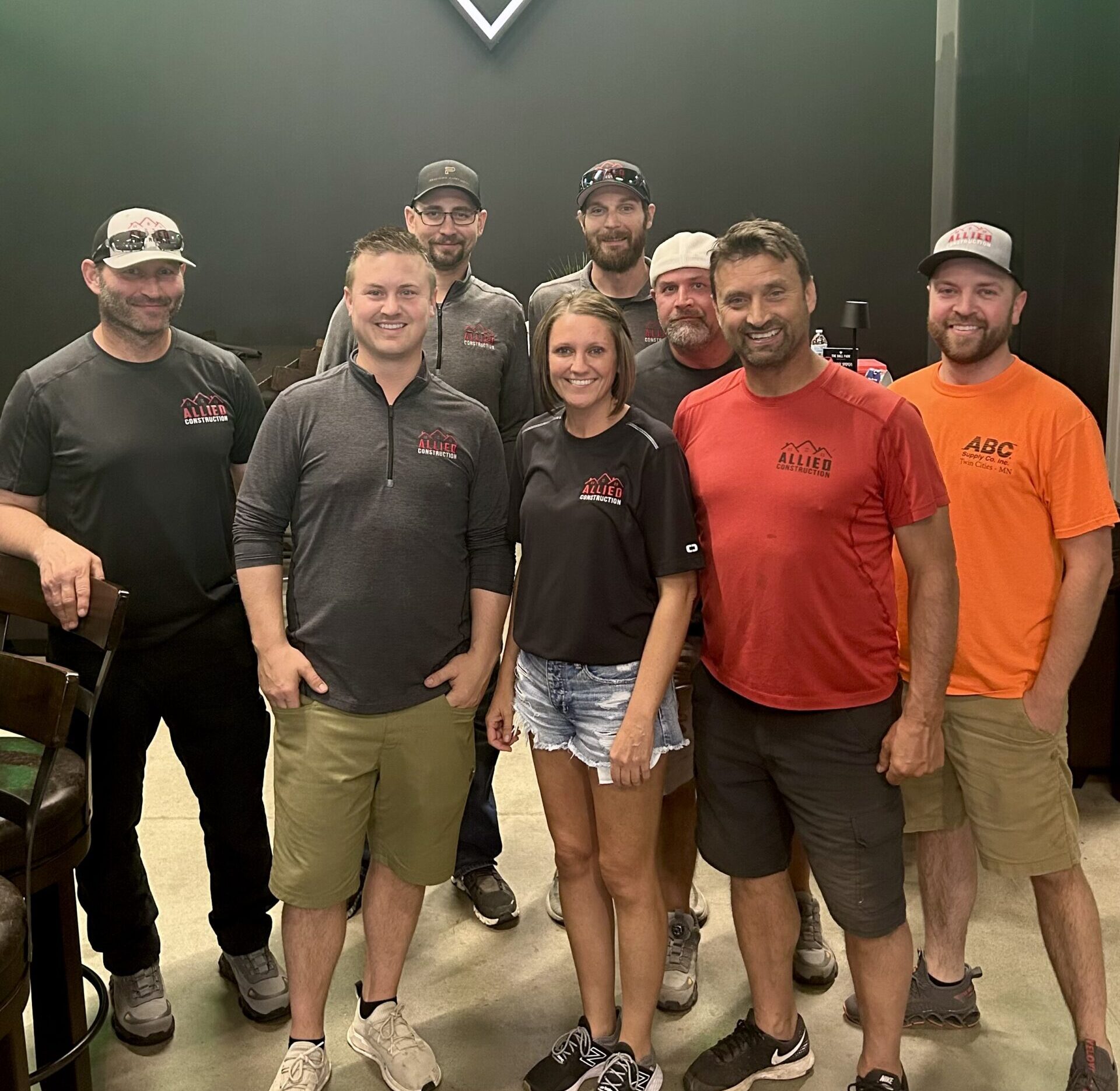 The Allied Construction team enjoying time together at The Ball Park in the Twin Cities. A culture built on teamwork, trust, and strong community values.